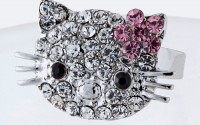 9892-CRYSTAL KITTY RING